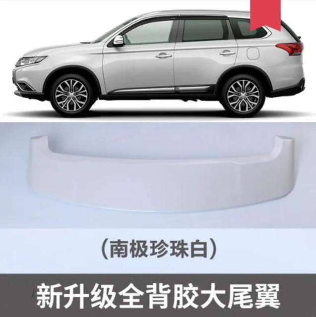 ABS Пробивка фиксированное крыло хвост для Mitsubishi Outlander- автомобильный Стайлинг Быстрая - Название цвета: Белый