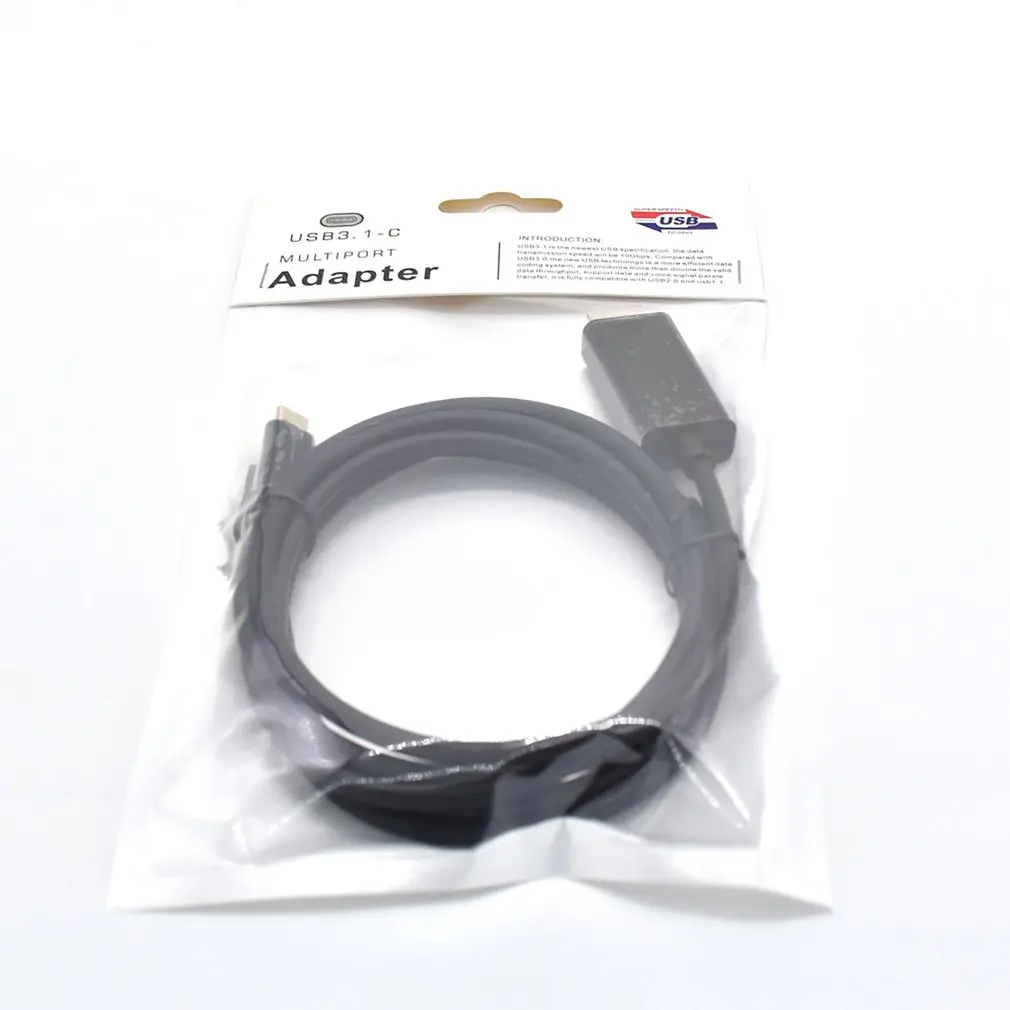 Видео кабель типа c к HDMI USB C USB 3,1 к HDMI Кабель 1,8 м 4 к x 2 к USB 3,1 к HDMI поддержка 4 к 1,8 м usb c hdmi