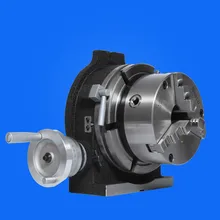 Вертикальная-горизонтальная индексация диск фланец патрон поворотный стол патрон фрезерный станок универсальная индексационная головка