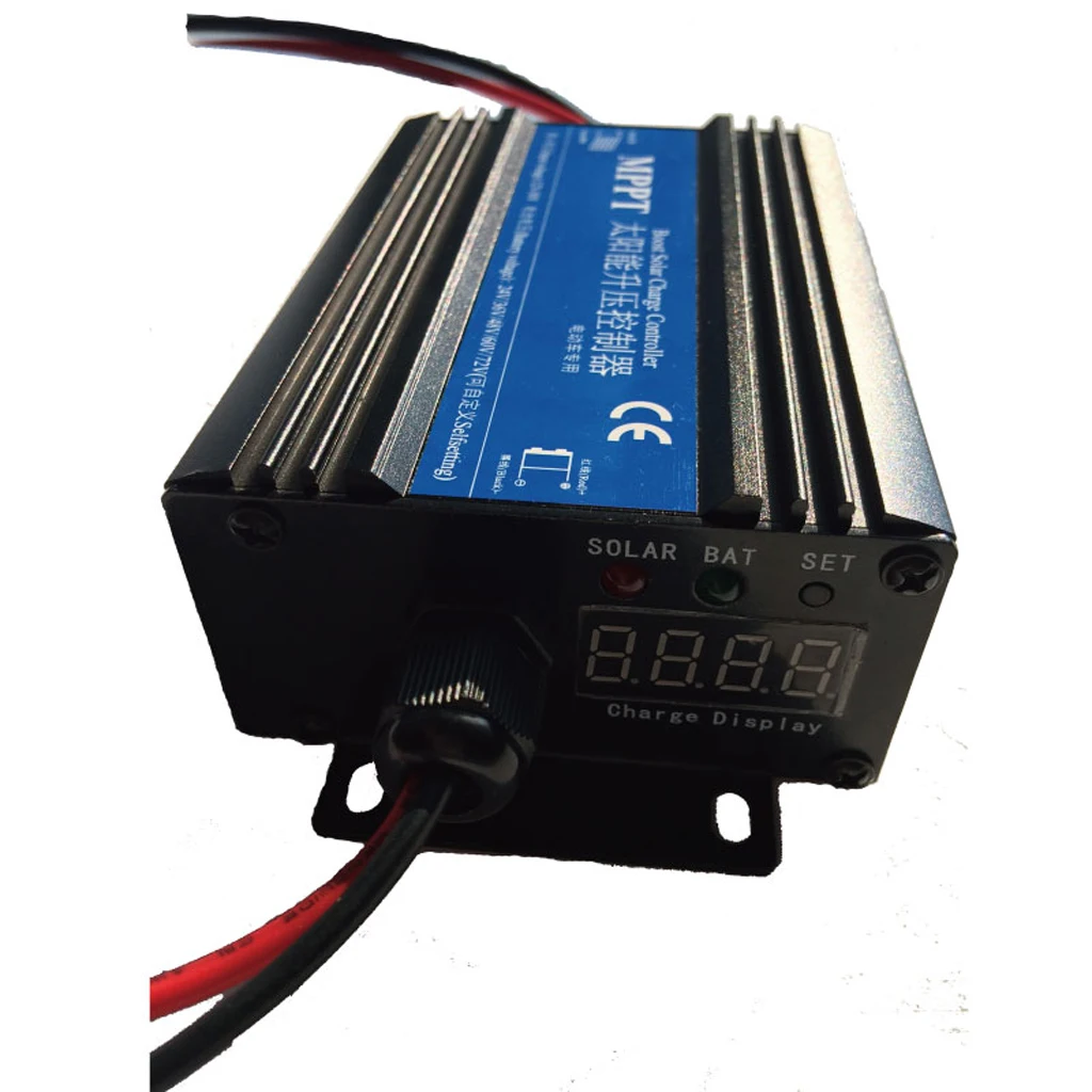 MPPT Boost Solar Battery Charger Controller Regulator 24V-72V Over-charge Anti-reverse and Short Circuit Protection