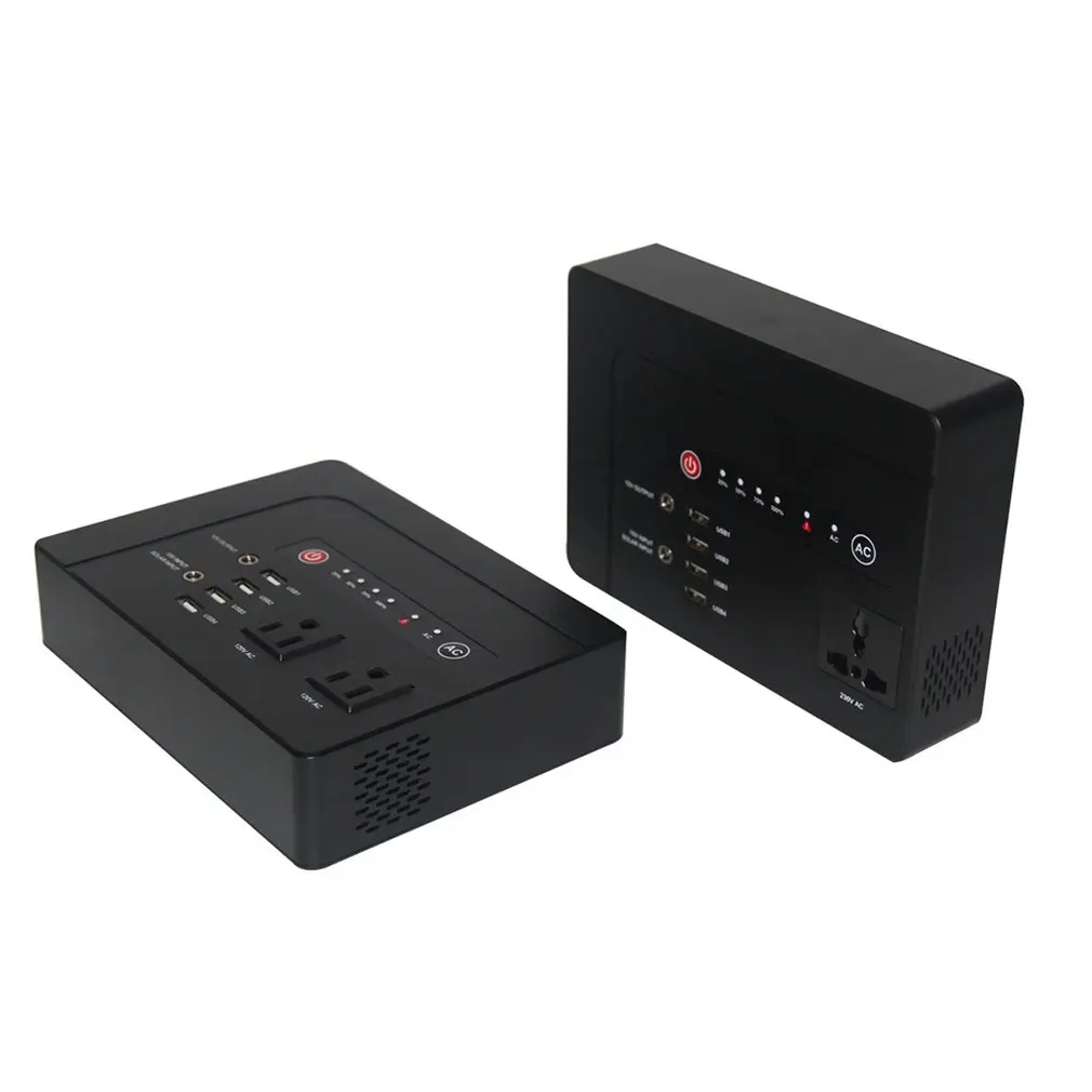 200 Вт/300 Вт портативный солнечный генератор питания с инвертором USB ЖК-дисплей для хранения энергии поколения для наружного домашнего автомобиля