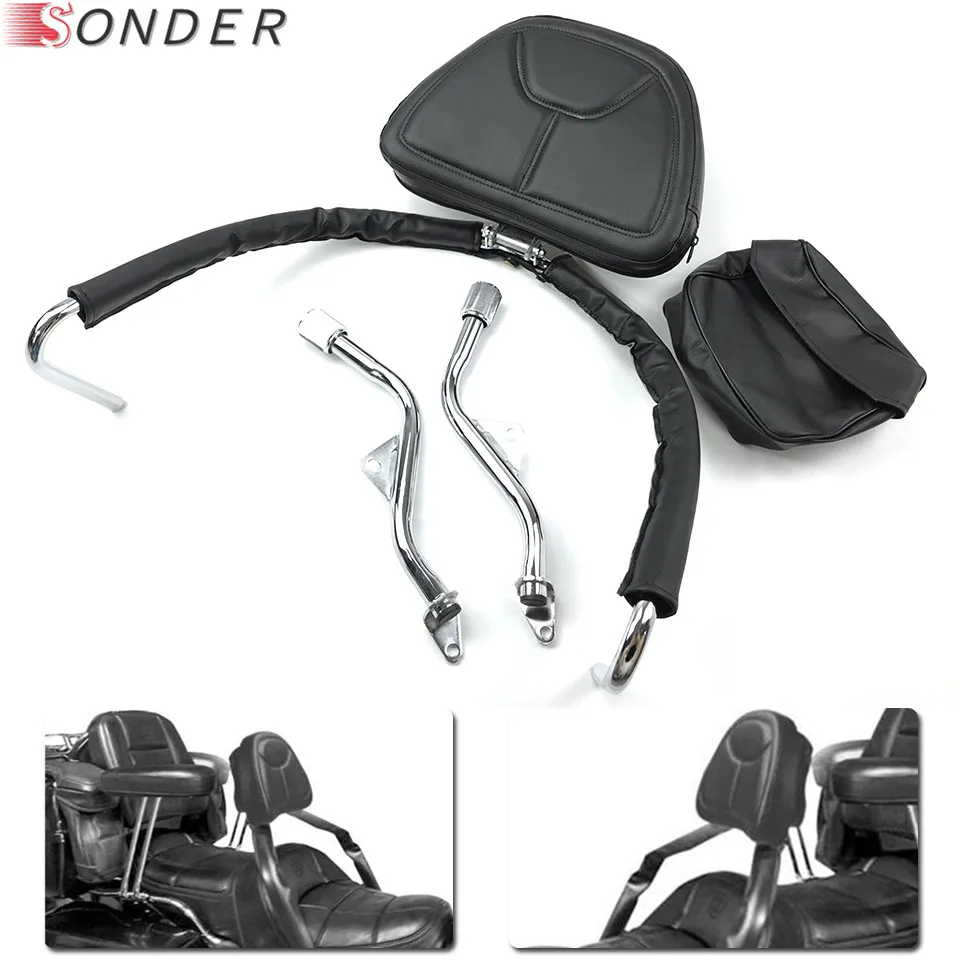 For Honda Goldwing GL1800 2001-2017 02 03 04 05 06 07 08 09 10 11 12 13 14 15 16 Motorcycle leather driver seat back kit custom |