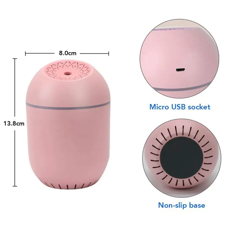 ABRA-350Ml увлажнитель для малышей, Usb портативный увлажнитель воздуха очиститель для автомобилей офисная спальня, мини классный увлажнитель воздуха с фильтрами