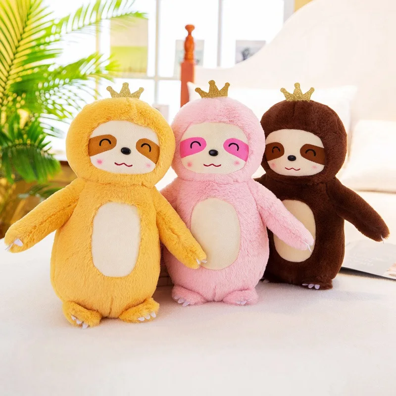 

Hot 25cm New Soft Simulation Sloth Plush Toy Soft Stuffed Cartoon Animal Doll Kawaii Doll Baby Children Lovers Birthday Gifts