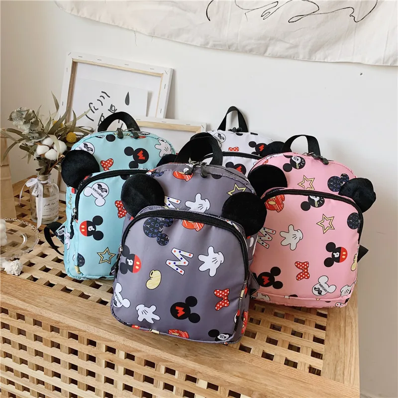 Модные детские школьные ранцы Disney Мультяшные рюкзаки Микки с Минни для детей