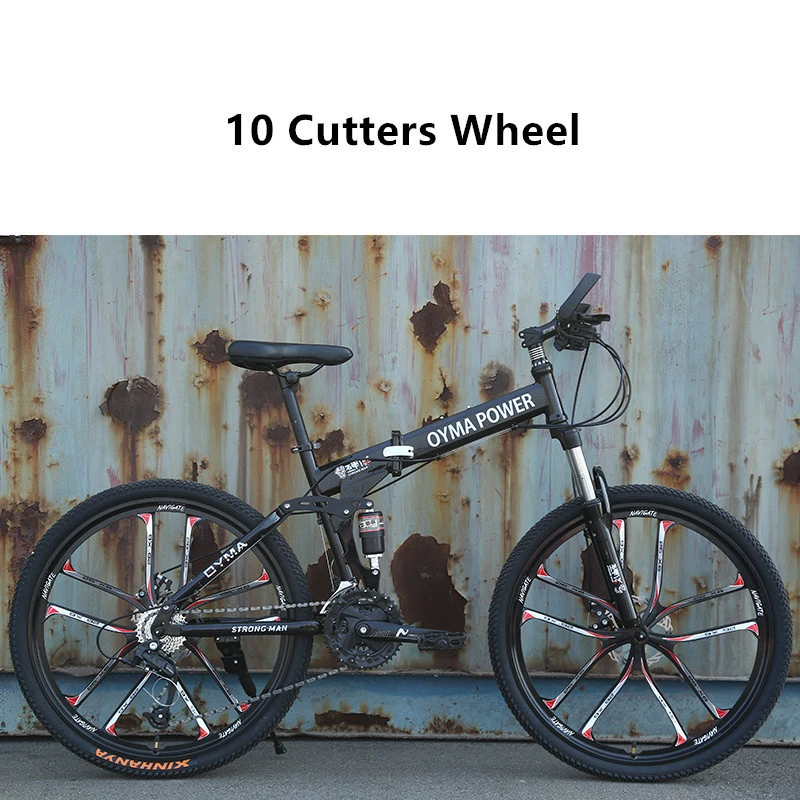 LOVELION Mountain Bike Carbon Steel Frame 24/26 Inch Wheel Dual Disc Brake 24/27 Speed Bicycle Outdoor Downhill Mtb Bicicleta