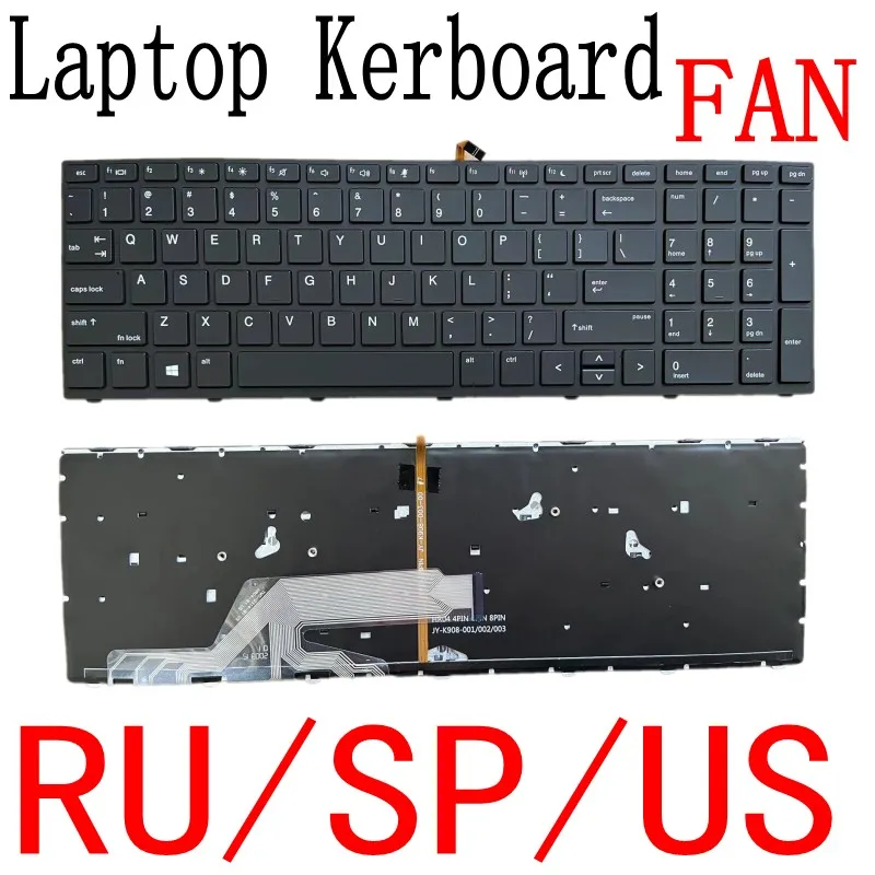 

Клавиатура для ноутбука HP Probook 450 G5 455 G5 470 G5 английская черная клавиатура с подсветкой US