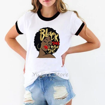 

Black African Queen print t shirt graphice tees women Sexy Melanin shirt summer tops tee shirt harajuku ulzzang shirt streetwear
