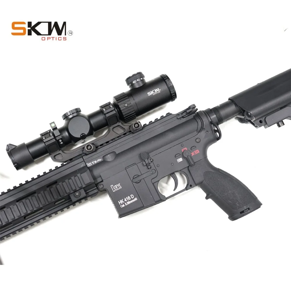 SKWoptics 1,25-5x26A тактические оптические Прицелы Охотничьи для АК AR, M4 прицел калашникового прицела BDC Сетка 30 мм цельное крепление