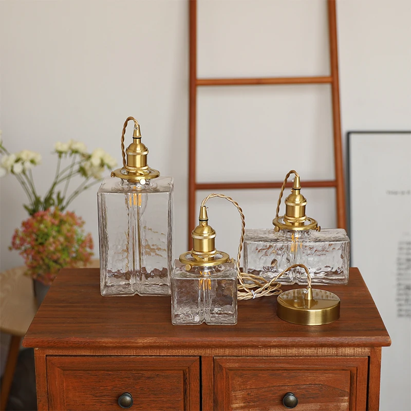 Retro Pendant Lights Glass Lamp Shades Pendant Lamps Ceiling Dining Room Bedroom Bedside Dining Table Lighting