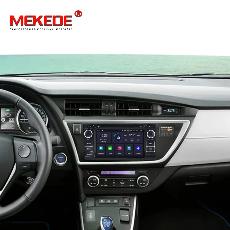 MEKEDE Android 9,0 4+ 64G автомобильный DVD плеер gps навигация для Toyota Auris 2013 gps Навигация стерео Авто головное устройство