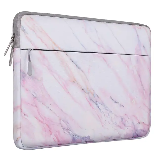 Laptop Bag Sleeve 13 14 15.6 inch Carrying Case For 2021 2020 Macbook Air Pro M1 Lenovo HP Dell Asus Acer Huawei Notebook Cover Pink Marble