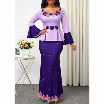 

S-5XL Plus Size African Dresses For Women African Clothes Africa Dress Print Dashiki Ladies Clothing Ankara Africa Women Dress