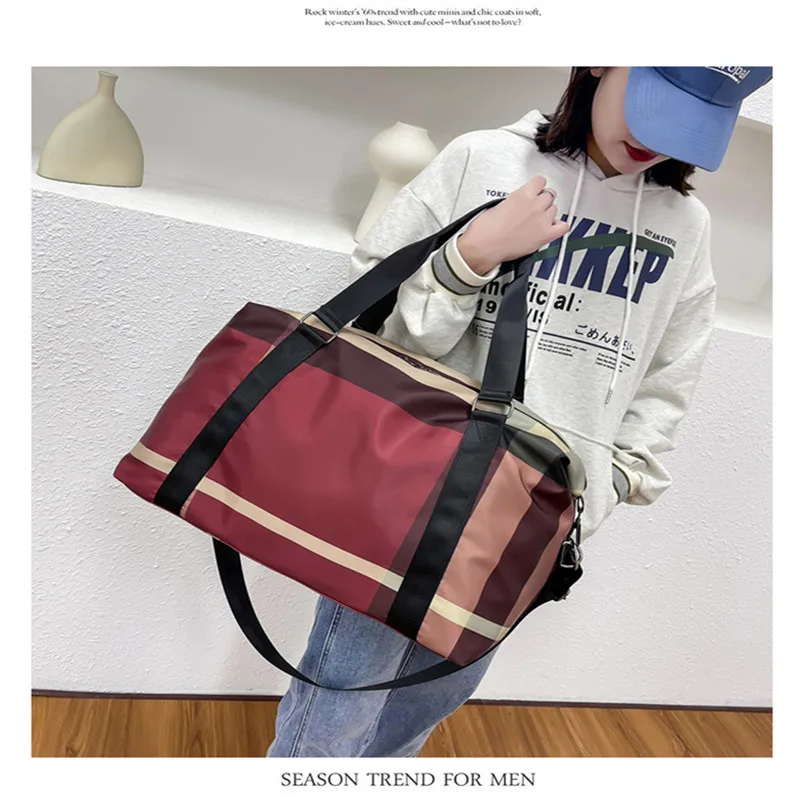 Yoga Gym Bag For Women Design 2021 Brand Travel Bag Nylon Airport Duffel Bag Large Capacity Clothes Holiday Weekend Handbag Sac