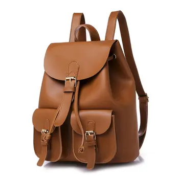 

PU Women Leather Backpacks Retro Teenage Girl School Bags Fashion Ladies Backpack Female Business Bag for Girl Student Book Bags