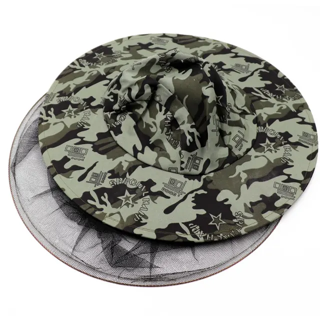 Méhészeti Kalap Professzionális Szúnyoghib Rovar Sapka Kültéri Védő Méh Ellenállás Nettó Háló Fej Arc - Image 6