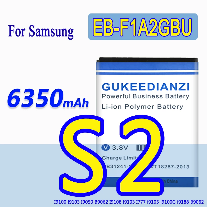 Аккумулятор 5200 мАч для Samsung GALAXY S2 SII i9100 мобильный телефон литиевая батарея EB-F1A2GBU +