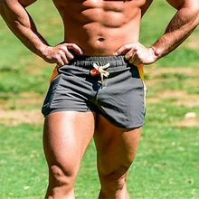 Новинка, мужские шорты для спортзала, фитнеса, бодибилдинга, повседневные бегуны для тренировок, Брендовые спортивные короткие штаны, летняя спортивная одежда, спортивные штаны