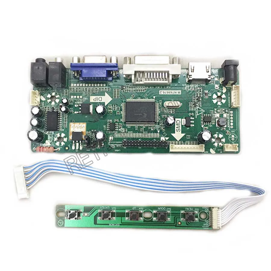 HDMI+ DVI+ VGA) аркадный ЖК-монитор-контроллер плата драйвера с установочной платой для 17 дюймового дисплея 1920X1080