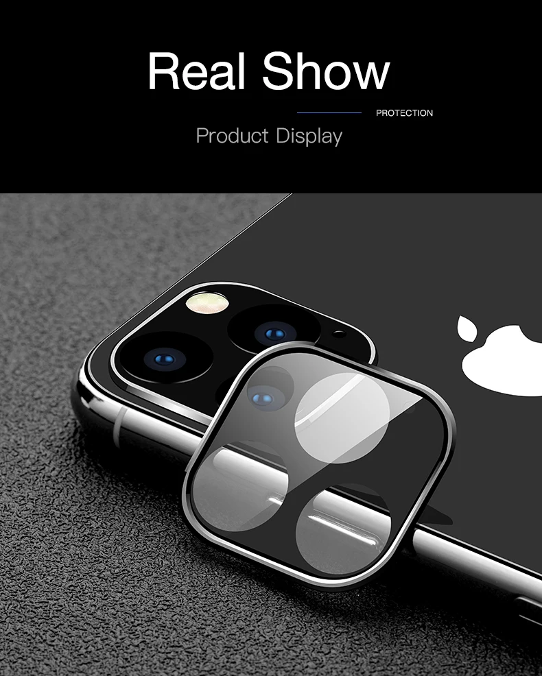 3D полная задняя крышка для объектива камеры, Защита экрана для iPhone 11 Pro Max, закаленное стекло, алюминиевая пленка, защитный чехол для объектива для iPhone 11