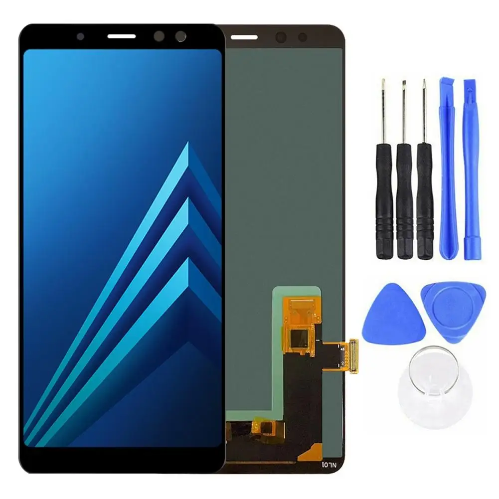 Для Samsung Galaxy A8 Plus + 2018 сенсорный экран дигитайзер в сборе для plus A730 A730F SM запасные
