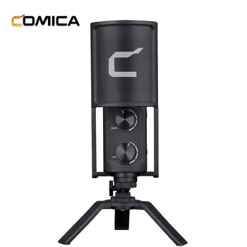 

COMICA STM-USB Professional Desktop USB Microphone Cardioid Condenser Mic Type-C Interface Studio-Quality with Mini Tripod Stand