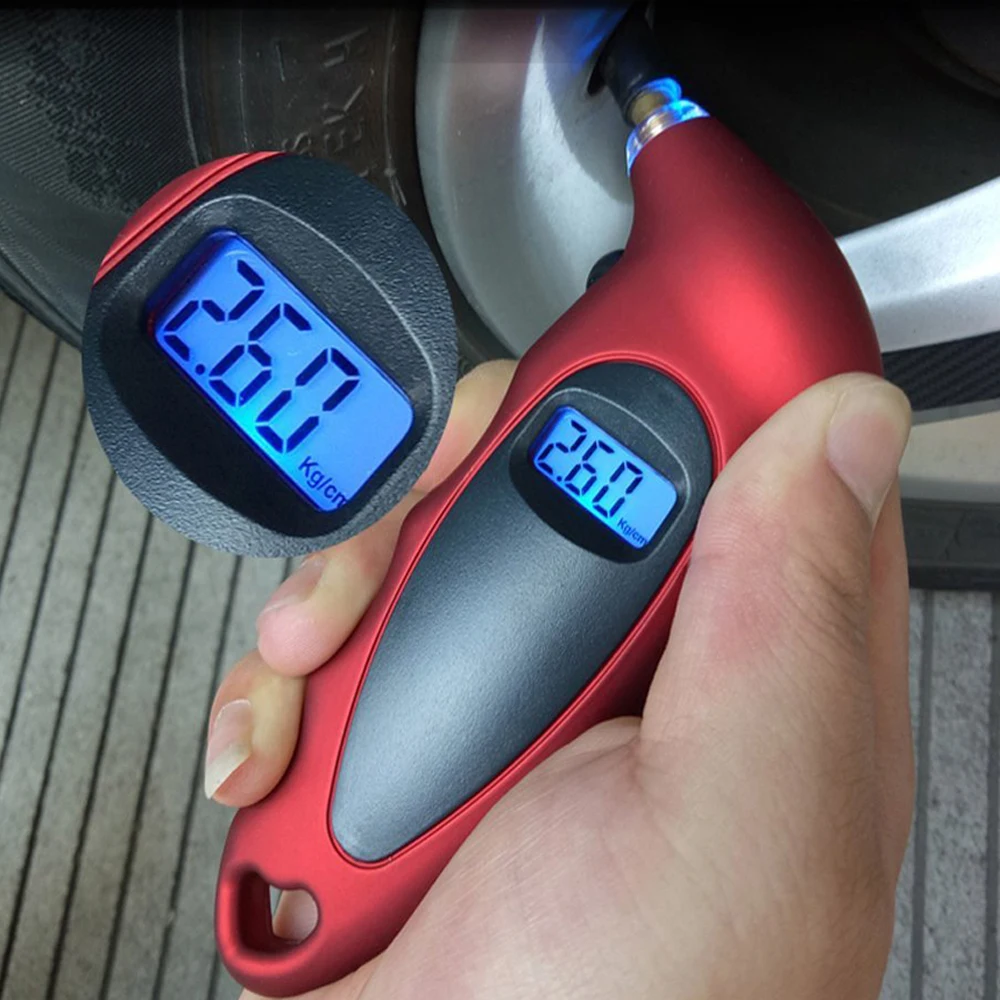 Автомобильный манометр для измерения давления в шинах 0-150 PSI с подсветкой, высокоточный цифровой манометр для контроля давления в шинах