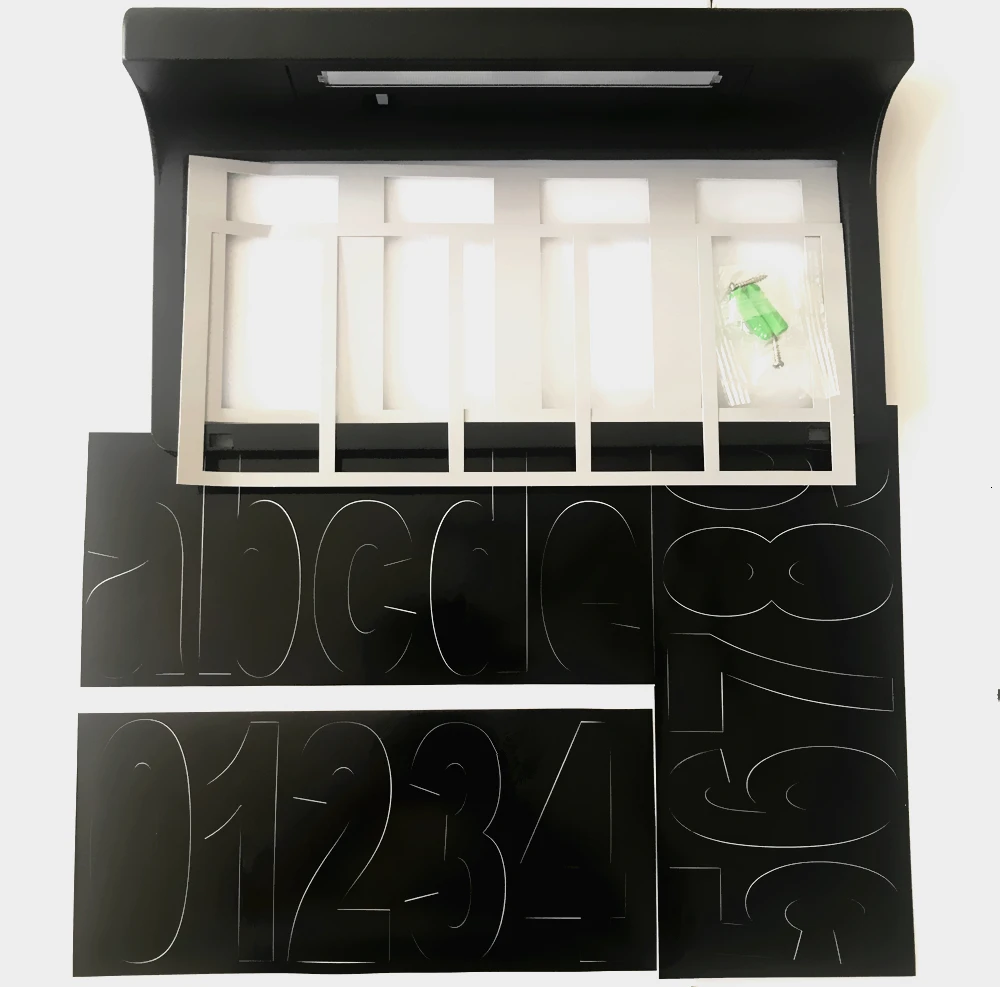 House Number Address Sign LED Solar Light Outdoor Door Plate Wall Light Metal Plaque for Home Garden Yard Hotel-00 (2)