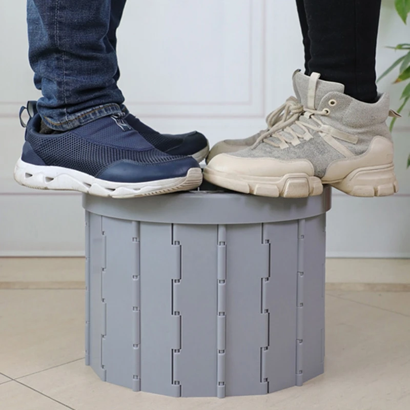 Portable Folding Camping Toilet Travel Outdoor Commode Porta Potty Car Toilet Hiking Long Trips Elder Bucket Seat