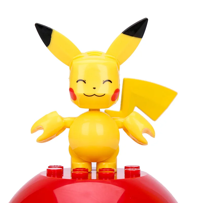 Us 1027 25 Offmega Construx Genuine Pokemon Pikachu Meowth Charmander Bulbasaur Squirtle Jigglypuff With Ball Building Set Action Figure In Action
