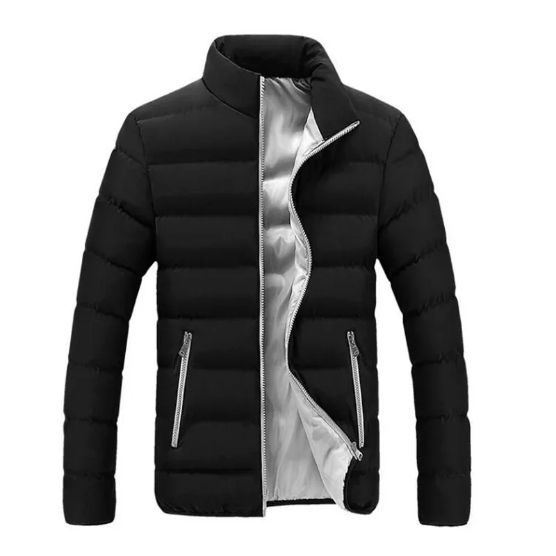 

2019 Homens Contrast coat to keep warm Com Capuz ultraleve Pato Branco Parahomens Jaqueta Casaco Quente jaqueta