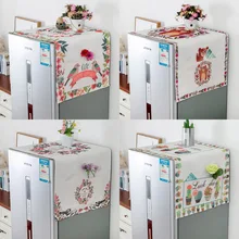 Льняная стиральная машина Пылезащитная крышка холодильник водонепроницаемый чехол прикроватный шкаф крышка микроволновой печи масло блюдо