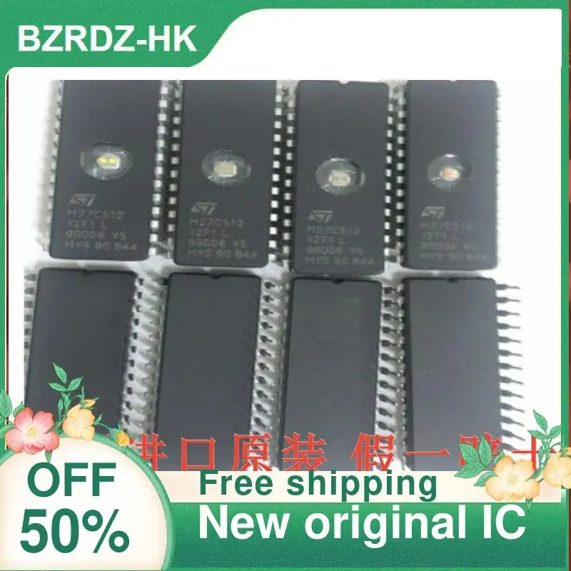 

4PCS M27C512-12F1 M27C512 Cdip-28 memory New original IC