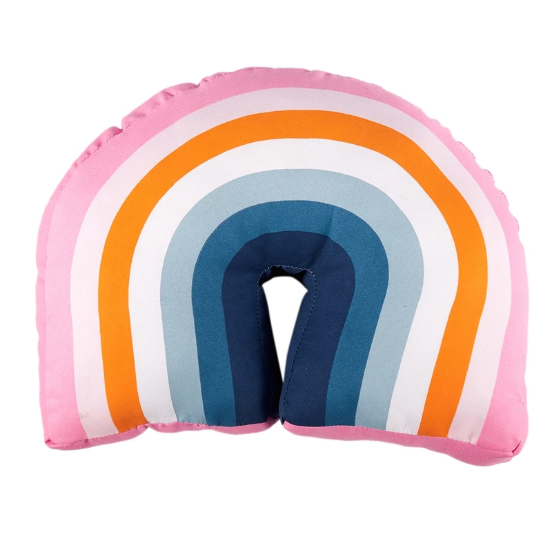 Радужная u образная детская подушка декоративная для шеи милые детские подушки