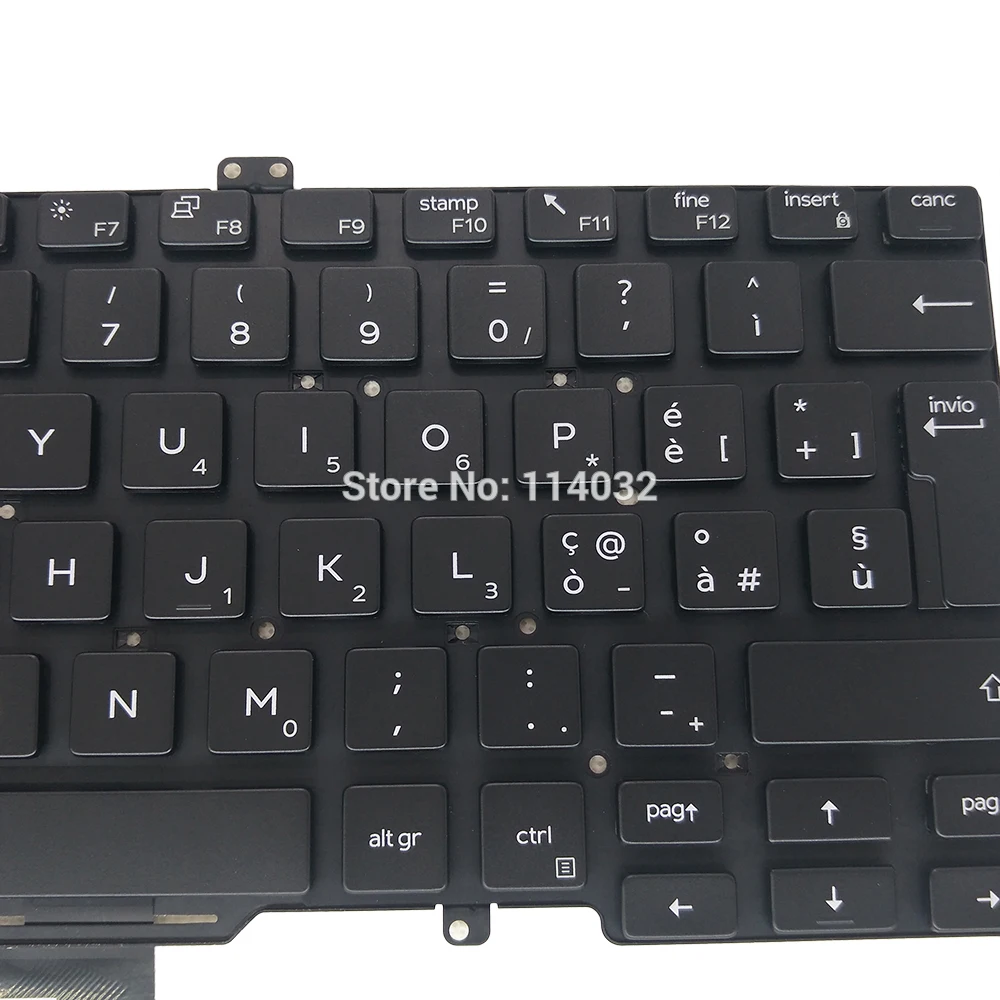 Italiano Teclado Italiano para Dell Latitude 5400 5401 5410 5411 7400 7410 7402 3400 Italiano Notebook pc 0nv3 Nhmv3 - Imagem 3