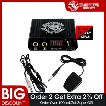 

Dragonhawk Top Selling Professional Digital LCD Black Tattoo Power Supply