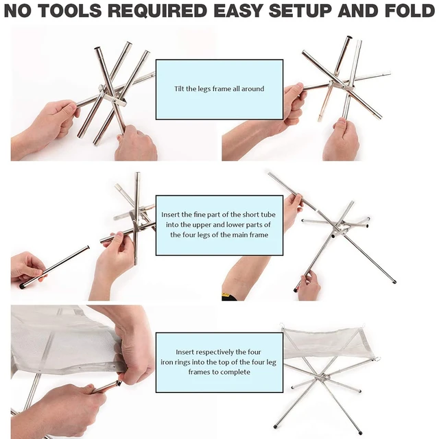 Kültéri Máglya Tábortűz Grill Gödrök Tűzégető Keret Fűtés Kemping Fa Kályha Állvány Bbq Nettó Tűzifa Faszén Melegítő L - Image 6