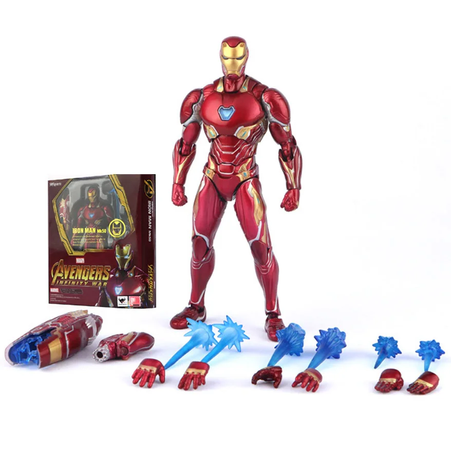 

Avengers Infinity War Iron Man MK50 Heroic Action Figure Good Craft PVC Anime Movable Modeling Toy Boy Collectible Gifts
