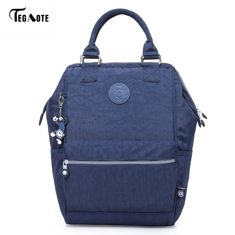 Best TEGAOTE Nylon Backpack Students School Bag For Teenage Girls Boys Backpacks Street Fashion Rucksack Laptop Bagpack Female