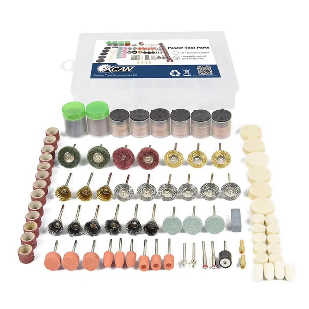 

327pcs Rotary Power Tool Set Mini Drill Grinder Polishing Kit Felt Wheel Accessories Sanding Band Wood Work Drilling Bit