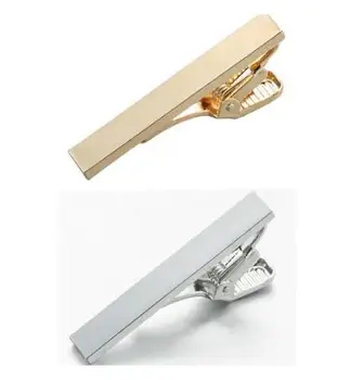 

20pcs/lot Silver/Gold 4cm Short Tie Clips Wedding Suit Groom Plating Bright Tie Pin Tie Clip Business Style Men's Jewelry