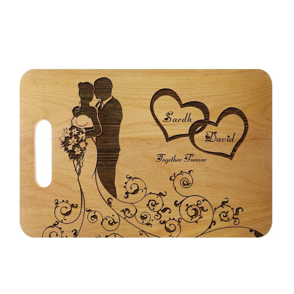 Персонализированные Mr and Mrs именные лазерные гравированные Свадебные разделочные доски Экологичные бамбуковые Разделочные Блоки Свадебные вечерние подарки