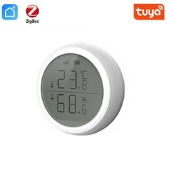 Tuya ZigBee – capteur de température et d'humidité, hygromètre d'intérieur, thermomètre avec écran LCD, Support Alexa Google Assistant 