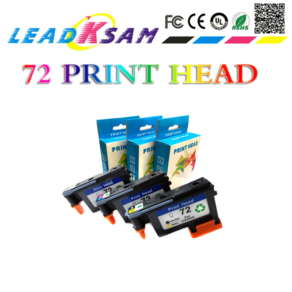 3x Высококачественная совместимая с печатающей головкой hp72 C9380A C9383A C9384A для