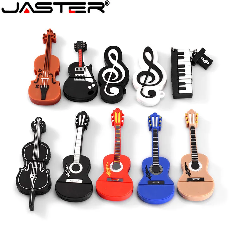 JASTER мультфильм 64 Гб милый музыкальный инструмент гитара скрипка Примечание usb