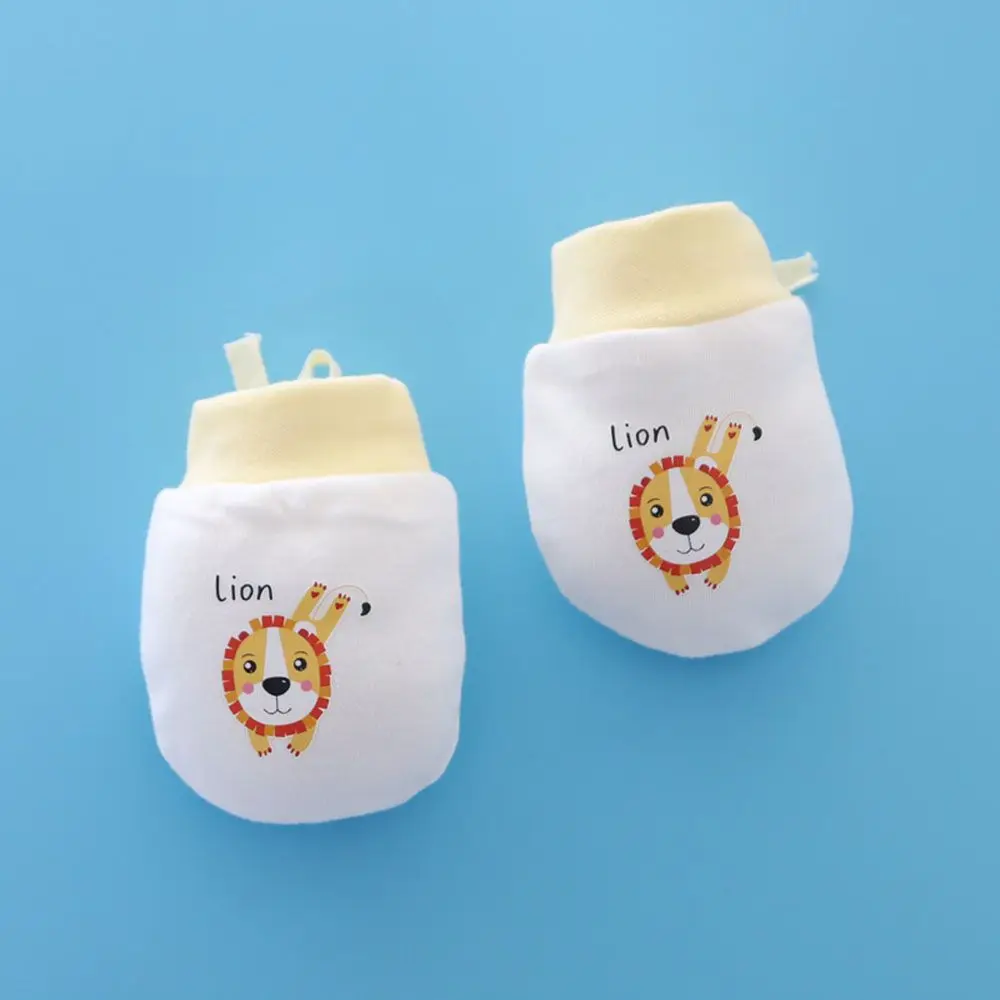 Winter Newborn Product Infant Pure Cotton Mittens Anti Scratch Drawstring Gloves baby accessories diy Baby Accessories