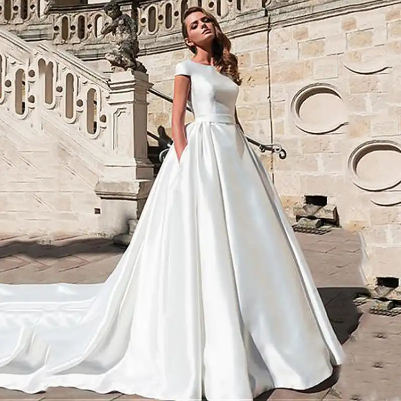 vestido de noiva em cetim