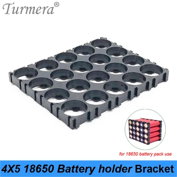 

Turmera 18650 Battery 4x5 Bracket Holder Plastic Assemable for 12V 36V 48V Electric Bike and Uninterrupted Power Supply 100Piece