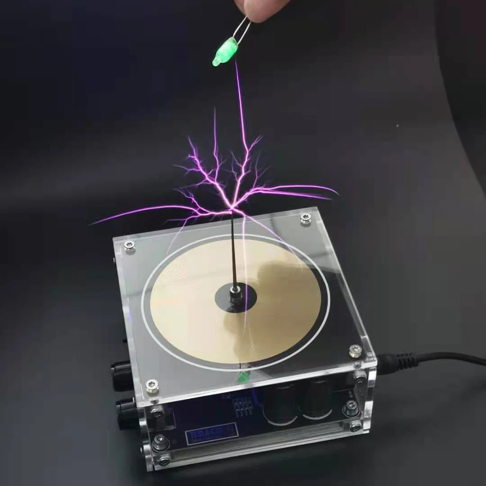 

Bluetooth музыкальная катушка Тесла, Высокочастотный и высоковольтный генератор, магнитная штормовая катушка, ладонная дуга, сенсорная молния