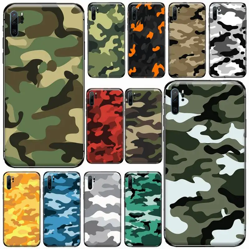 Camouflage Pattern Camo Army Phone Case For Huawei honor Mate P 9 10 20 30 40 Pro 10i 7 8 a x Lite nova 5t | Мобильные телефоны и